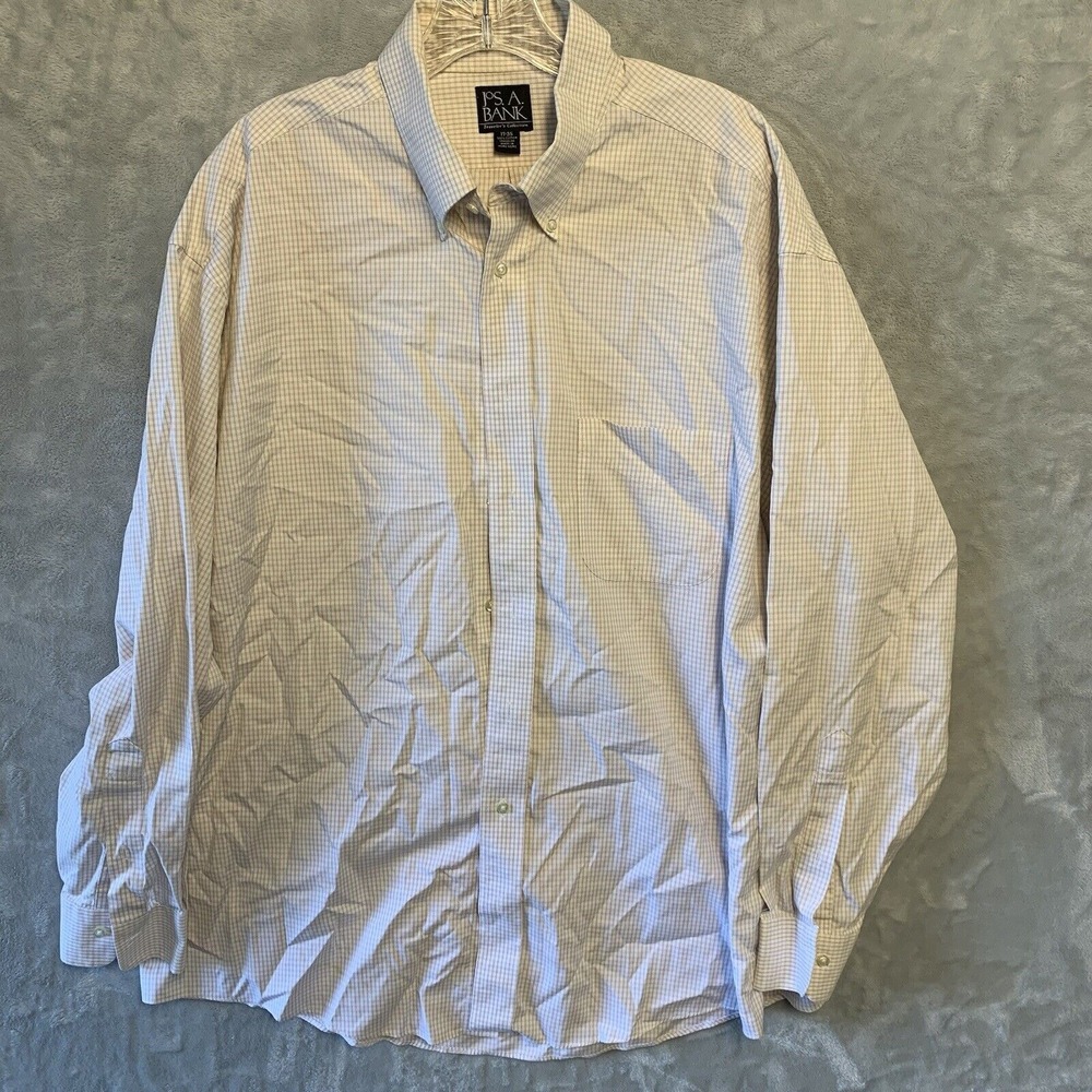 Jos A Bank Men's Long Sleeve‎ Button Up Size 17-35